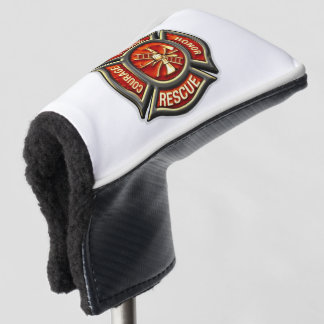 Fire Fighter Maltese Cross Golf Club Putter Cover Golf Headcover