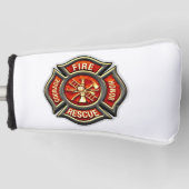 Fire Fighter Maltese Cross Golf Club Putter Cover Headcover (Vorderseite)