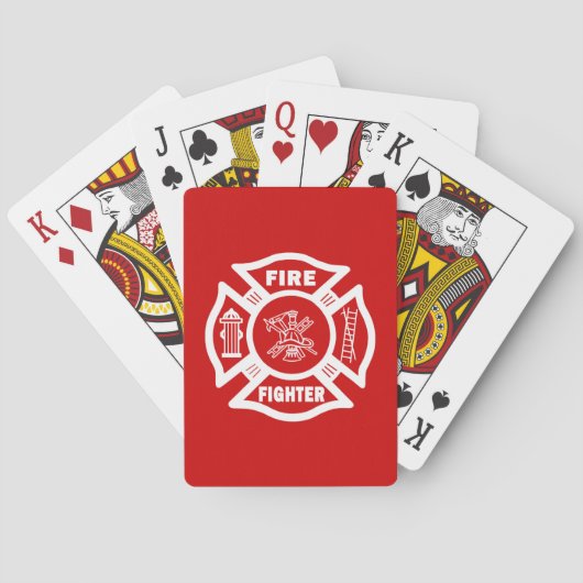 Fire Fighter Maltese Spielkarten (Rückseite)