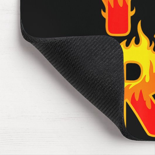 Fire Flame Shirt Adult Kids Men Women Fire And Ice Mousepad (Ecke)