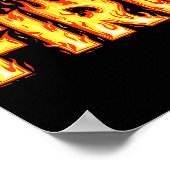Fire Flame Shirt Adult Kids Men Women Fire And Ice Poster (Ecke)