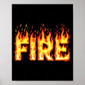 Fire Flame Shirt Adult Kids Men Women Fire And Ice Poster (Vorne)