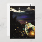 Fire Fly Sky Postkarte (Vorne/Hinten)