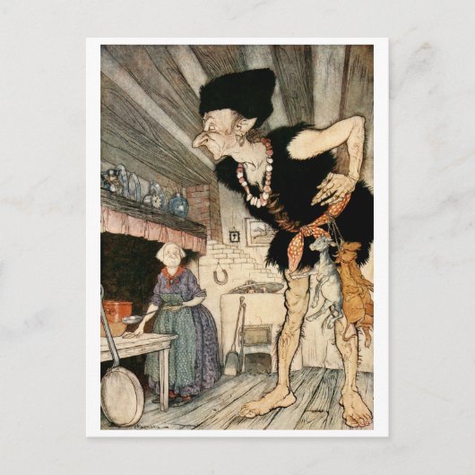 Fire-fo-fum, ich rieche das Blut eines Engländers Postkarte (Vorderseite)