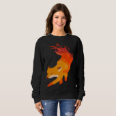 Fire fox artist and fox fan sweatshirt (Vorne ganz)