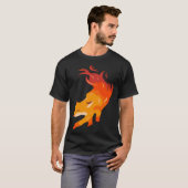 Fire fox artist and fox fan T-Shirt (Vorne ganz)