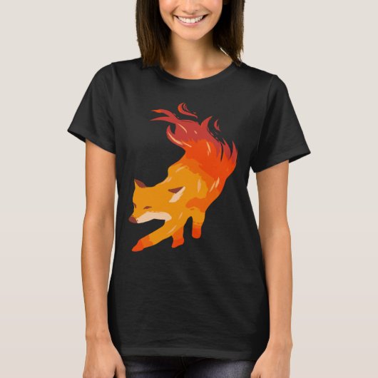 Fire fox artist and fox fan T-Shirt (Vorderseite)