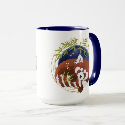 FIRE FOX Red Panda 15oz Tasse (VorderseiteRechts)