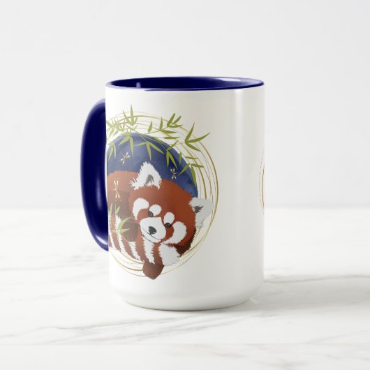 FIRE FOX Red Panda 15oz Tasse (Vorderseite Links)