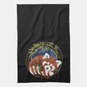 FIRE FOX rotes Panda Küchentuch (Vertikal)