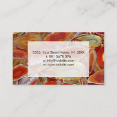 Fire Geodes Luxus-Muster Visitenkarte (Rückseite)