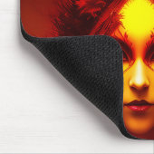 Fire Goddess Fantasy Art Mousepad (Ecke)