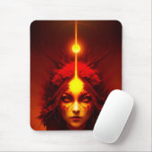 Fire Goddess Fantasy Art Mousepad (Mit Mouse)