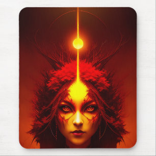 Fire Goddess Fantasy Art Mousepad