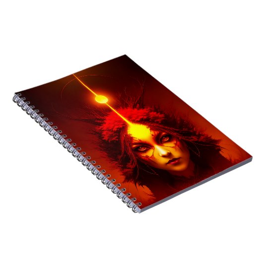 Fire Goddess Fantasy Art Notizblock (Rechte Seite)