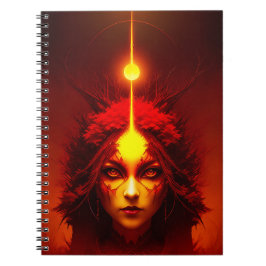Fire Goddess Fantasy Art Notizblock