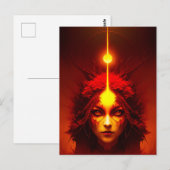 Fire Goddess Fantasy Art Postkarte (Vorne/Hinten)