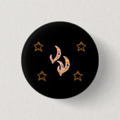 FIRE GODRUNE Stars Button (Vorderseite)