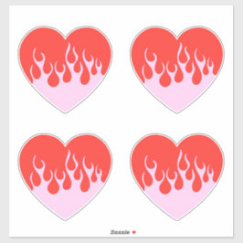 Fire Heart Aufkleber