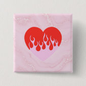 Fire Heart Button (Vorderseite)