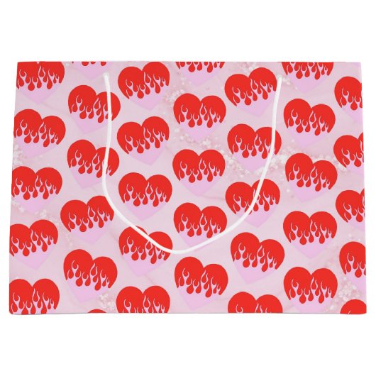 Fire Heart Große Geschenktüte (Vorderseite)