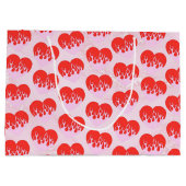 Fire Heart Große Geschenktüte (Rückseite)