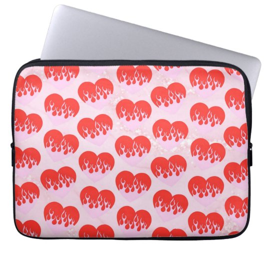 Fire Heart Laptopschutzhülle (Vorderseite)