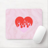 Fire Heart Mousepad (Mit Mouse)