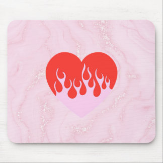 Fire Heart Mousepad