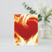 fire-heart postkarte (Stehend Vorderseite)