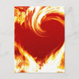 fire-heart postkarte