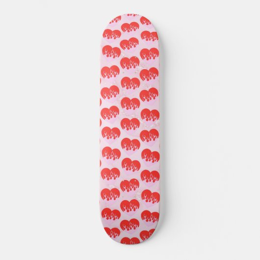 Fire Heart Skateboard (Vorderseite)
