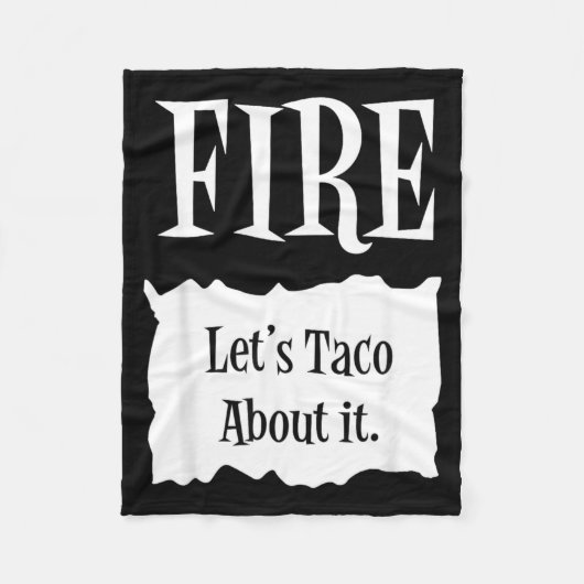 FIRE - Heißes Halloween-Taco-Kostüm Fleecedecke (Vorderseite)