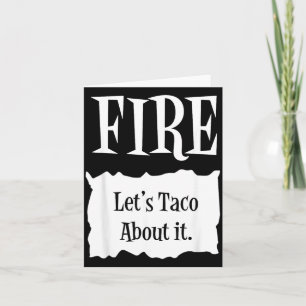 FIRE - Heißes Packet Halloween-Taco-Kostüm Karte