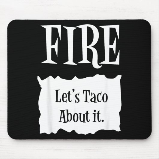 FIRE - Heißes Packet Halloween-Taco-Kostüm Mousepad (Vorne)