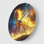 FIRE HORSE - 2026 - CHINESE ZODIACS GROßE WANDUHR (Winkel)