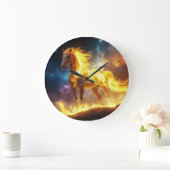 FIRE HORSE - 2026 - CHINESE ZODIACS GROßE WANDUHR (Zuhause)