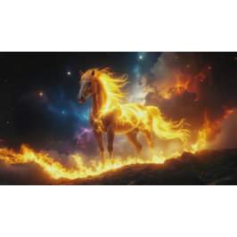 FIRE HORSE - 2026 - CHINESE ZODIACS GROßE WANDUHR