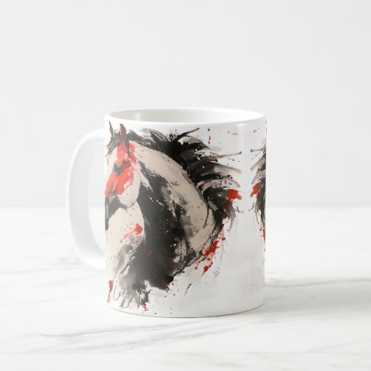 Fire Horse 2026 — Lumina & Ash Signature Mug Kaffeetasse (Vorderseite Links)
