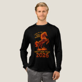 Fire Horse 2026 Year of the Fire Horse  Tri-Blend Shirt (Volle Vorderseite)