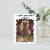 Fire Horse Ankündigungspostkarte (Stehend Vorderseite)