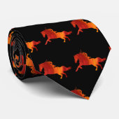 Fire Horse Art  Krawatte (Gerollt)