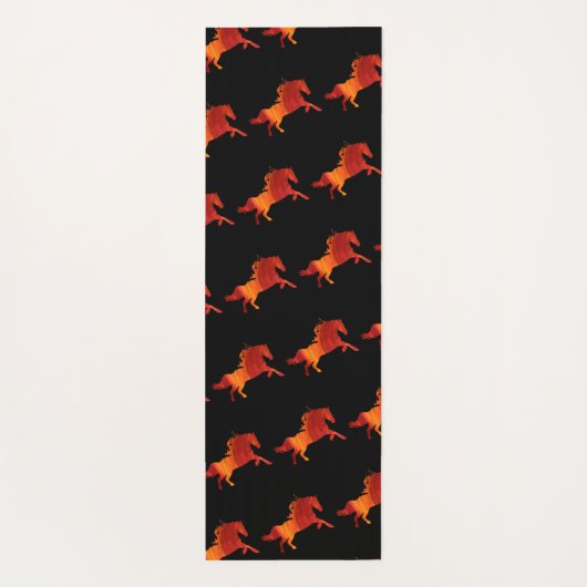 Fire Horse Art Yogamatte (Rückseite)