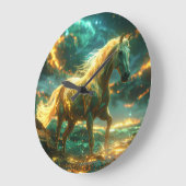 FIRE HORSE - CHINESE ZODIAC -  GROßE WANDUHR (Winkel)