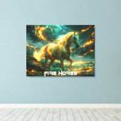 FIRE HORSE - CHINESE ZODIAC -  LEINWANDDRUCK (Insitu (Holzboden))