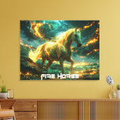 FIRE HORSE - CHINESE ZODIAC -  LEINWANDDRUCK (Insitu (Wohnzimmer))