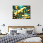 FIRE HORSE - CHINESE ZODIAC -  LEINWANDDRUCK (Insitu (Schlafzimmer))