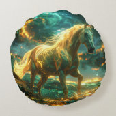 FIRE HORSE - CHINESE ZODIAC -  RUNDES KISSEN (Rückseite)