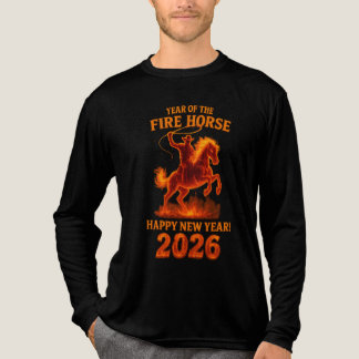 Fire Horse Cowboy 2026 Year of the Fire Horse Tri-Blend Shirt