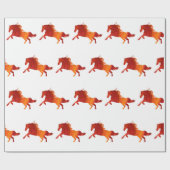 Fire Horse  Geschenkpapier (Flach)